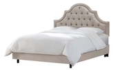 Thumbnail for your product : Skyline Furniture High Arch Diamond-Shaped Tufted Bed