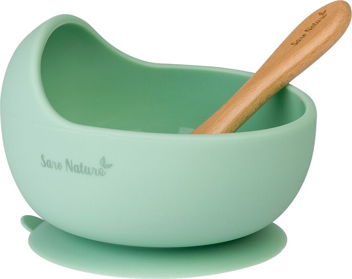 Kalencom Saro By Silicone Suction Base Bowl and Spoon Set
