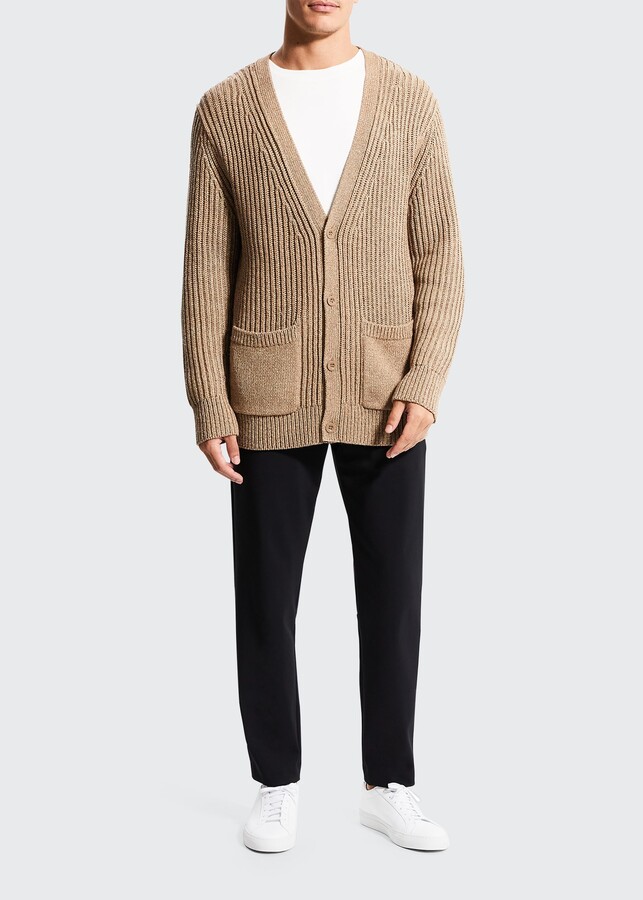 ribbed cardigan men