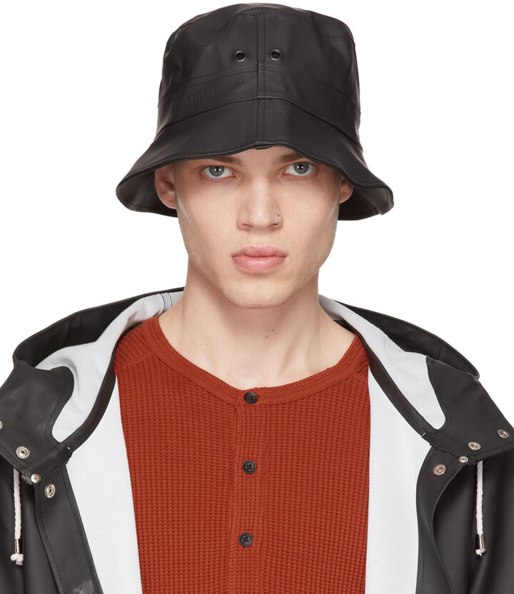 SSENSE Men Accessories Headwear Hats Black Cotton Fisherman Hat 