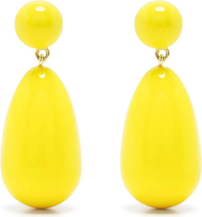 Eshvi Enamel Gold-Plated Earrings