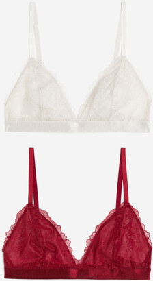 H&M 2-pack Soft-cup Lace Bras - ShopStyle