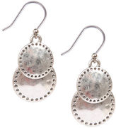 Thumbnail for your product : Lucky Brand Silver Tone Double Disc Drop Earrings
