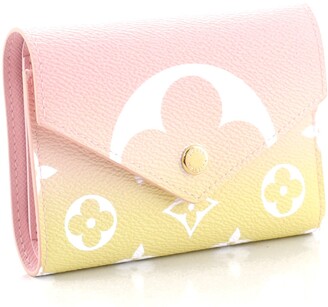 Louis Vuitton By The POOL Victorine Wallet PINK YELLOW GIANT MONOGRAM BIFOLD