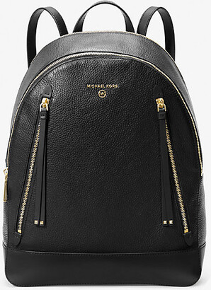 Michael Kors Prescott Black Signature Logo Large Backpack - Black