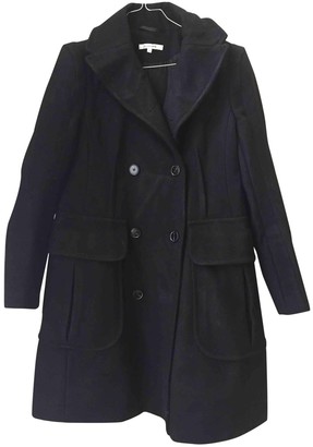 Carven Black Wool Coat for Women
