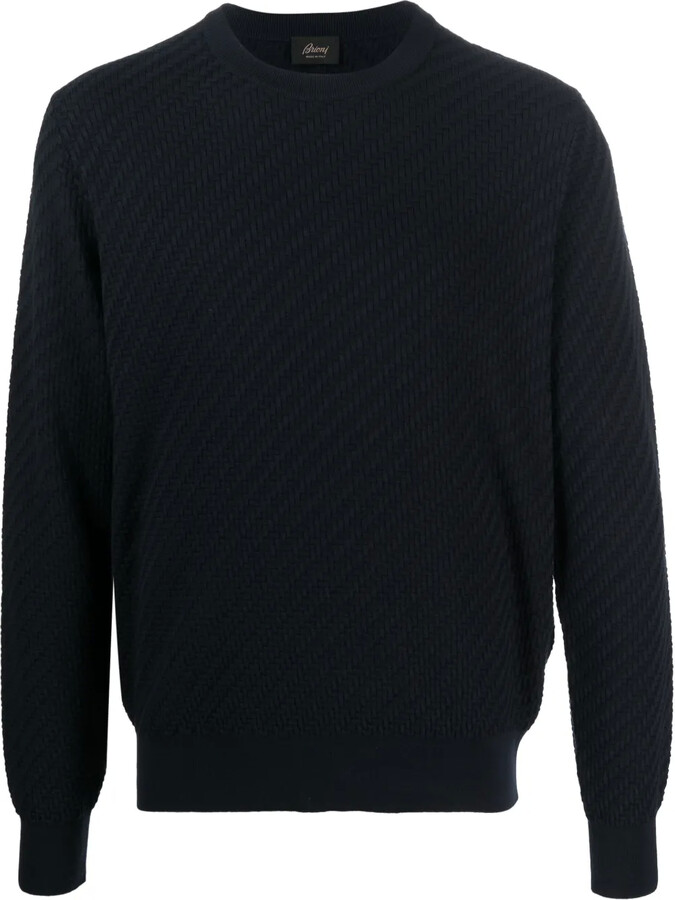 Brioni Crew-Neck Cotton-Silk Jumper