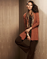 Thumbnail for your product : Eileen Fisher Long Wool Cardigan, Long-Sleeve Tee, Blurred Wrap & Straight-Leg Ponte Pants, Petite