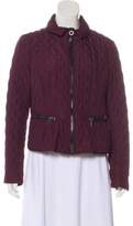 Thumbnail for your product : Burberry Quilted Zip Jacket Purple Quilted Zip Jacket