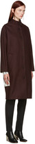 Thumbnail for your product : Aalto Burgundy Dropped Shoulder Coat