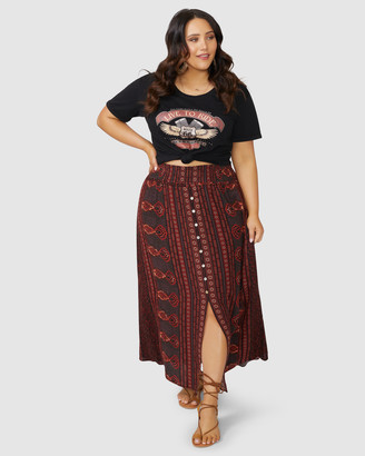 red maxi skirt 20