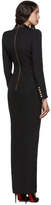Thumbnail for your product : Balmain Black Wool Long Double-Breasted Dress