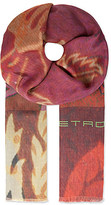 Thumbnail for your product : Etro Cashmere blend floral scarf - for Men