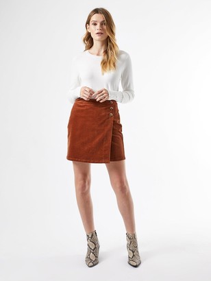 Dorothy Perkins Wrap Cord Button Skirt - Brown