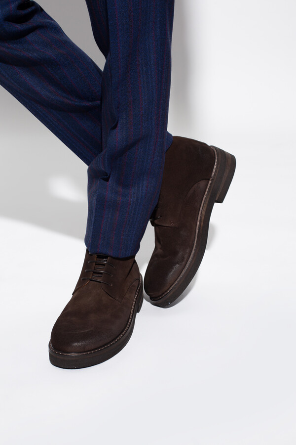 Marsèll Suede Ankle Boots Men's Brown - ShopStyle