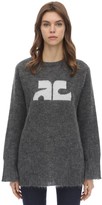 Thumbnail for your product : Courreges Long Sleeved Mohair Blend Sweater