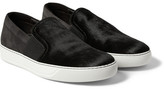 Thumbnail for your product : Lanvin Calf Hair and Suede Slip-On Sneakers