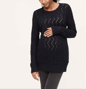 LOFT Maternity Pointelle Sweater
