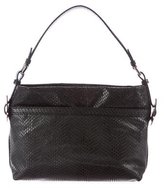 Thumbnail for your product : Giorgio Armani Embossed Leather Shoulder Bag