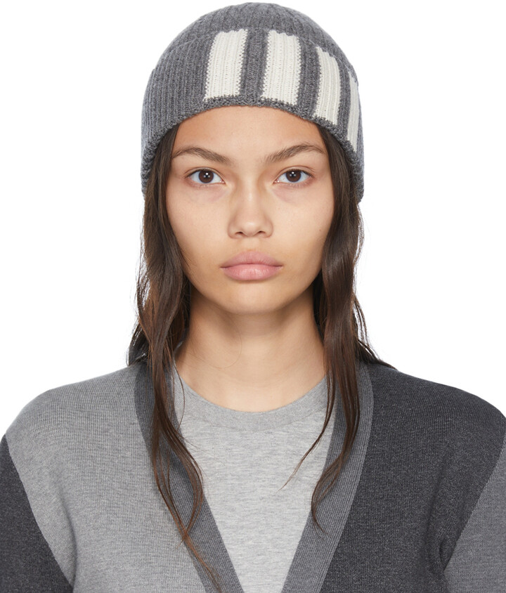 Grey Cashmere Beanie | Shop The Largest Collection | ShopStyle