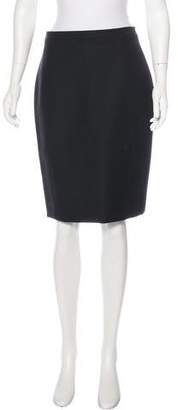 Christian Dior Virgin Wool Pencil Skirt