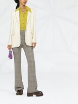 Thumbnail for your product : Patrizia Pepe Check-Pattern Pressed-Crease Trousers