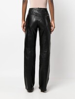 Thumbnail for your product : Drome High-Waist Lambskin Trousers