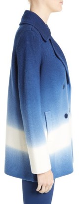Tory Burch Women's Livingston Ombre Merino Wool Knit Double Breasted Coat