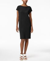 Thumbnail for your product : Eileen Fisher Petite Stretch Jersey Boat-Neck Shift Dress