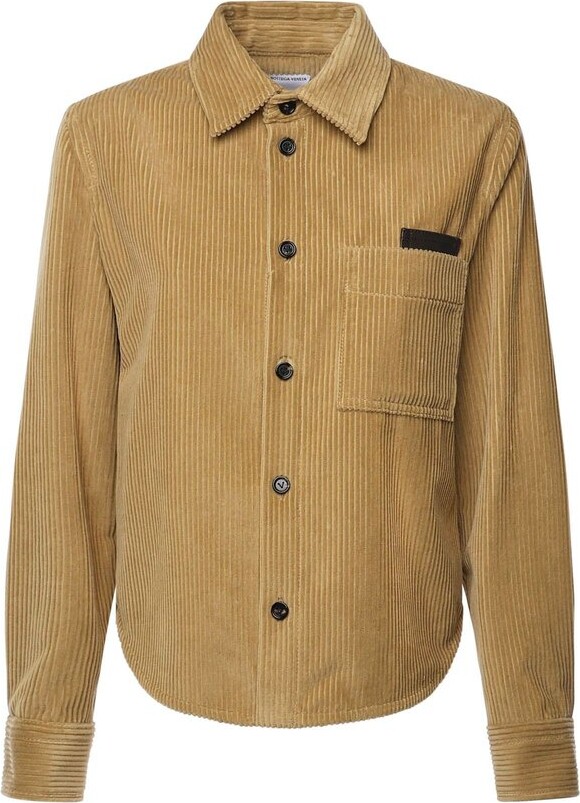 Bottega Veneta Long Sleeved Corduroy Shirt