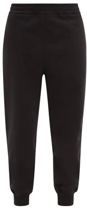 Alexander McQueen Logo-embroidered Cotton-jersey Track Pants - Black