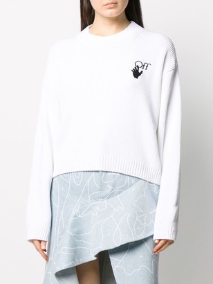 Off-White New Logos knitted jumper