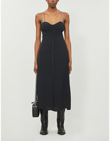 Thumbnail for your product : The Kooples Embellished silk midi dress