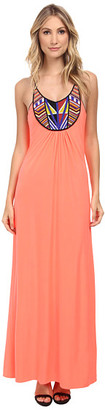 T-Bags LosAngeles Tbags Los Angeles Beaded Halter Maxi Dress