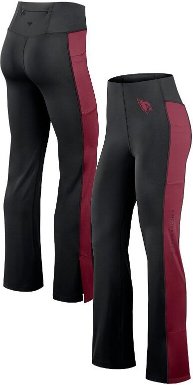 Women's Fanatics Black Arizona Cardinals Studio Fitted Flared Leggings
