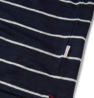 Orlebar Brown Felix Striped Linen Polo Shirt