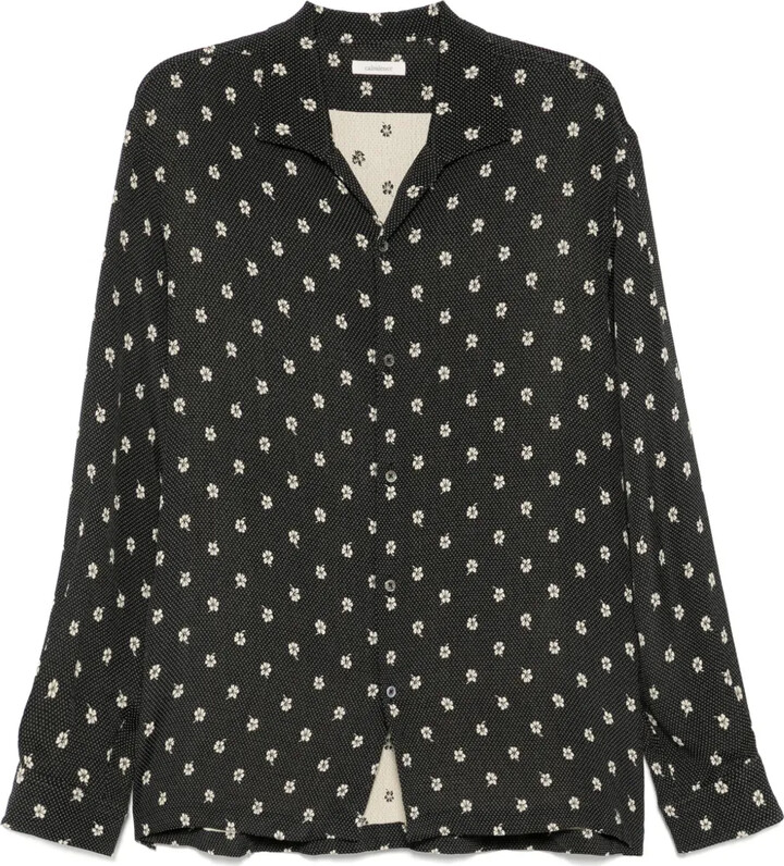 CALMLENCE Classic Open-Collar Shirt