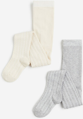 H&M 2-Pack Fine-Knit Tights
