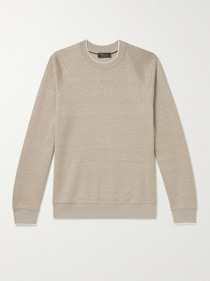 Loro Piana Drysdale Linen-Blend Jersey Sweatshirt
