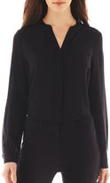 Thumbnail for your product : JCPenney Worthington Long-Sleeve Button-Front Blouse