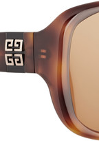 Thumbnail for your product : Givenchy Round-frame tortoiseshell polarized sunglasses