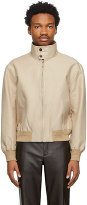 Ernest W. Baker Beige Harrington Jacket - ShopStyle Outerwear