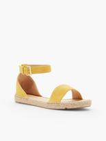 Thumbnail for your product : Talbots Ivy Ankle-Strap Espadrille Flats - Silk Suede