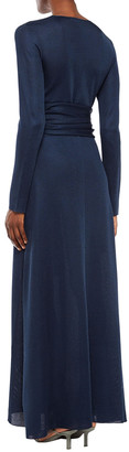 The Row Pionah Tie-front Silk-blend Maxi Dress
