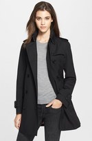 Thumbnail for your product : Burberry 'Marystow' Double Breasted Poplin Short Trench Coat