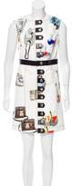 Thumbnail for your product : Louis Vuitton 2015 Stickers Print Dress w/ Tags