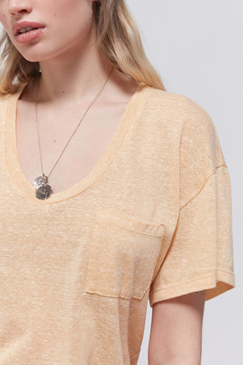 Truly Madly Deeply Scoop Neck Pocket Tunic Tee