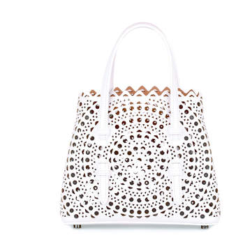 Alaia White leather cut-out mini bag