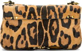 Thumbnail for your product : Jerome Dreyfuss Tan Calf-Hair Leopard Print Bobi Shoulder Bag