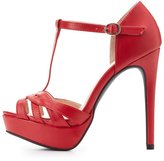 Thumbnail for your product : Charlotte Russe T-Strap Platform Heels